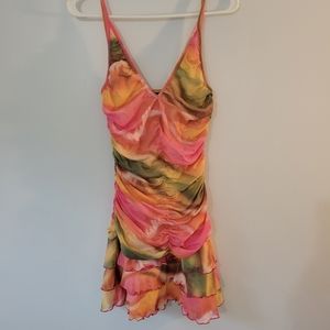 Moda International women's small multicolored mini dress